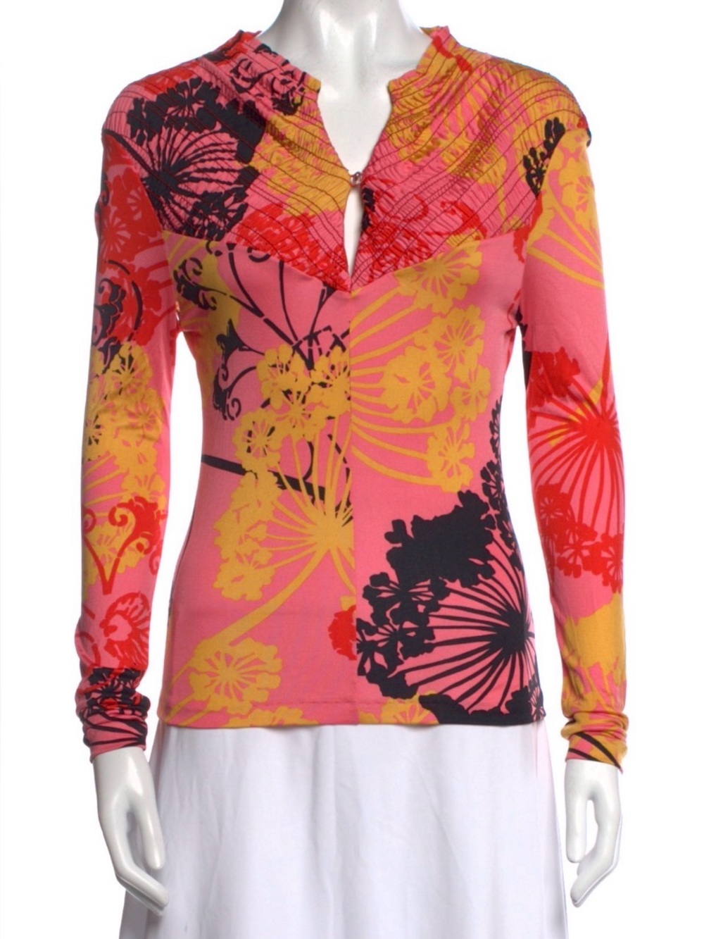 Christian Lacroix Vintage 2000s Silk Top / Small